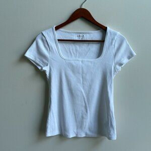 Lands' End T-Shirt - White (Size M)